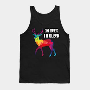 Oh Deer In Queer Gay LGBT stag funny gift Tank Top